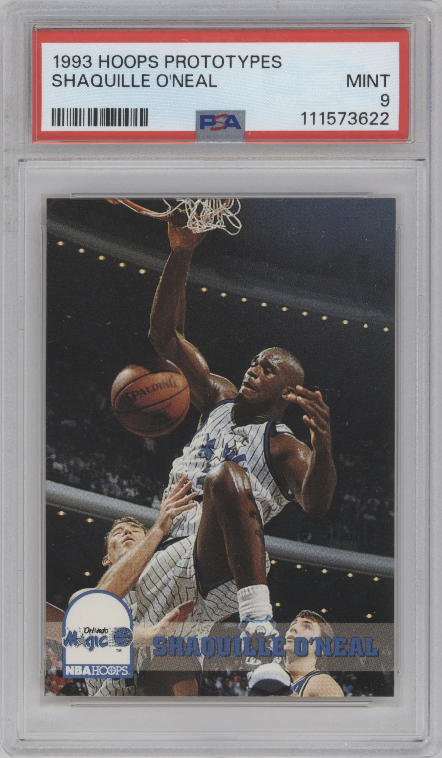 1993 NBA Hoops Promo Shaquille O'Neal #NNO PSA 9
