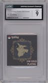 Pikachu from the 2023 Pokemon Candy Stickers set graded by CSG and given an overall grade of 9.