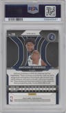 Anthony Edwards from the 2020-21 Panini Prizm set featuring a Silver Prizm parallel graded by PSA and given an overall grade of 9.