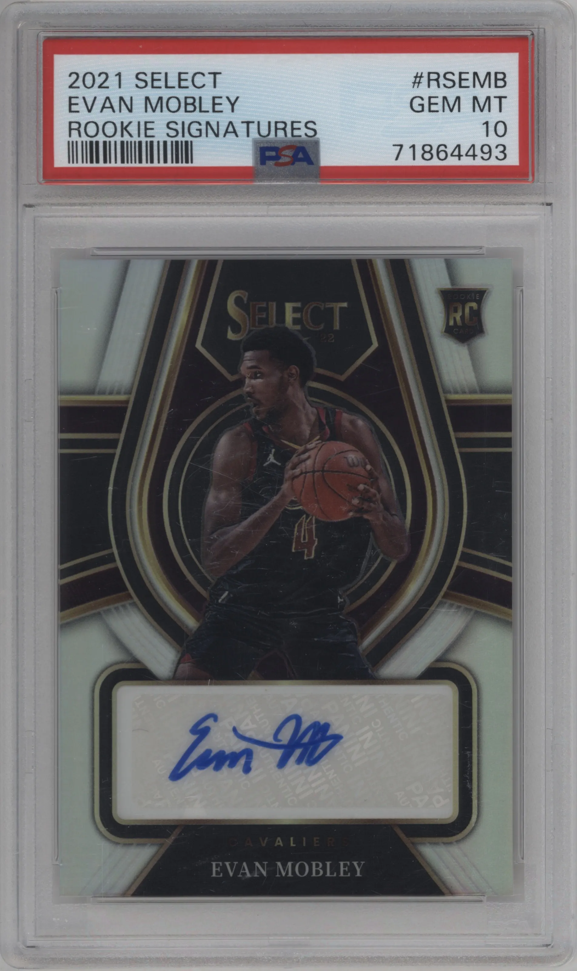 2021 Panini Select Rke.Sig. Evan Mobley PSA 10