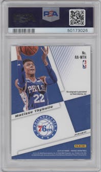 Matisse Thybulle from the 2019-20 Panini Mosaic  set graded by PSA and given an overall grade of 10.