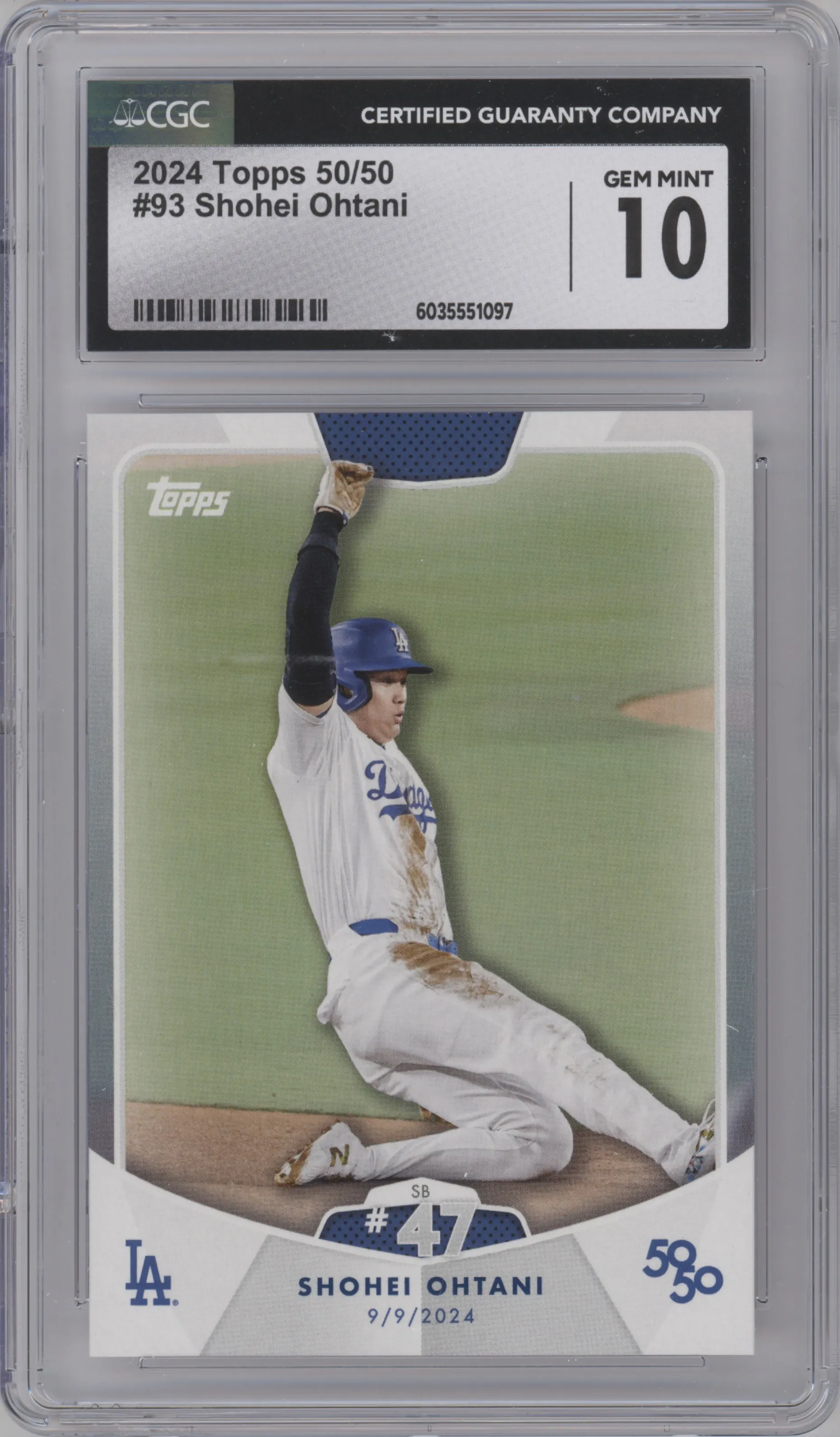 2024 Topps 50/50 Shohei Ohtani CGC 10