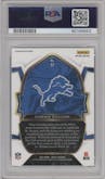 Jameson Williams from the 2022 Panini Select set featuring a Silver Prizm parallel graded by PSA and given an overall grade of 10.