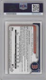 Kyle Teel from the 2024 Bowman set graded by PSA and given an overall grade of 10.