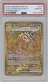 Alolan Exeggutor ex from the 2024 Pokemon SV set graded by PSA and given an overall grade of 10.