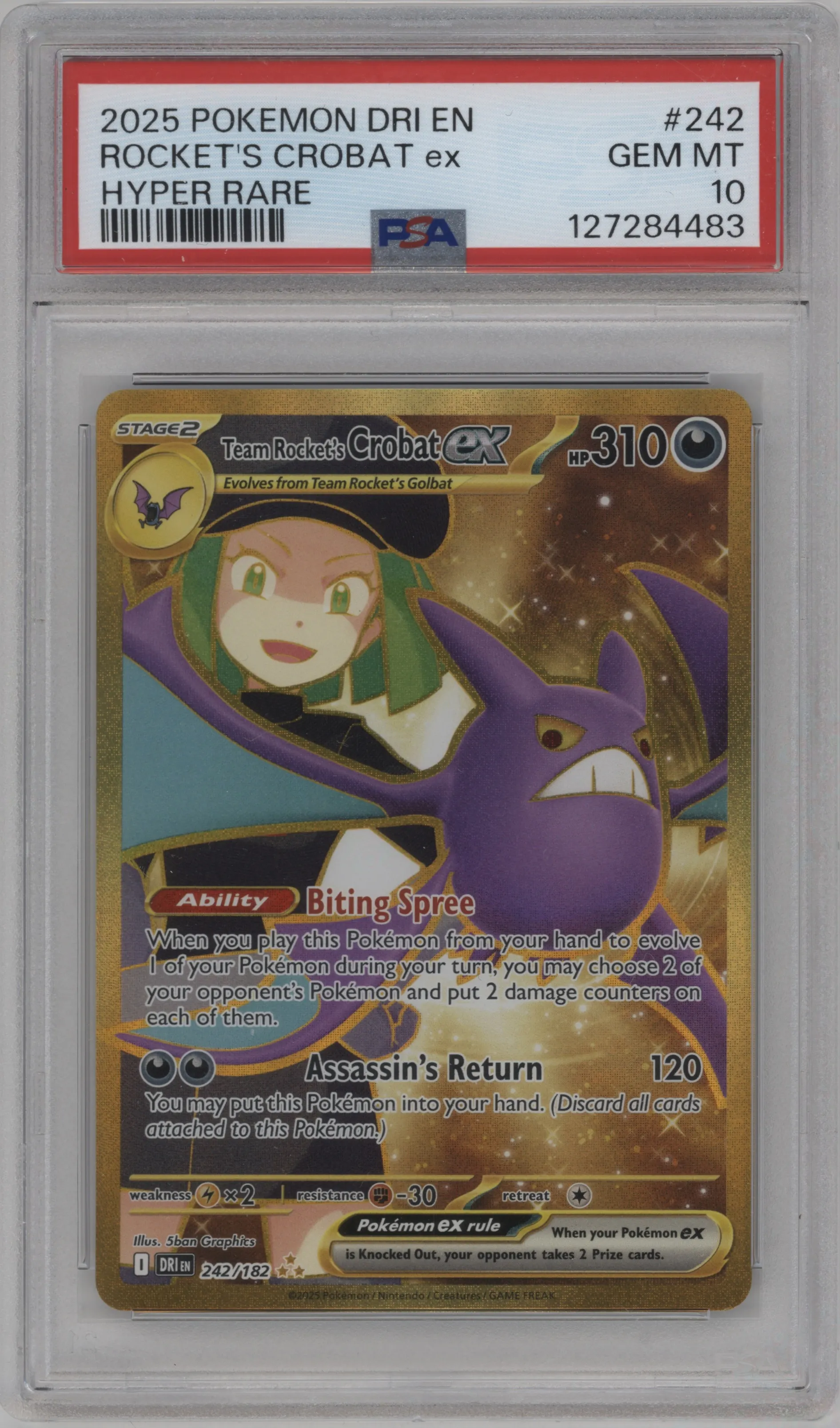 Team Rocket's Crobat ex