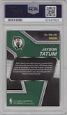 Jayson Tatum from the 2017-18 Panini Prizm  set graded by PSA and given an overall grade of 10.