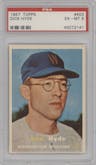 Dick Hyde from the 1957 Topps set graded by PSA and given an overall grade of 6.