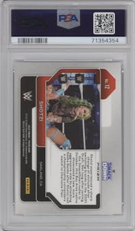 Shotzi from the 2022 Panini Prizm WWE Debut Edition  set featuring a Ice Prizm parallel graded by PSA and given an overall grade of 9.