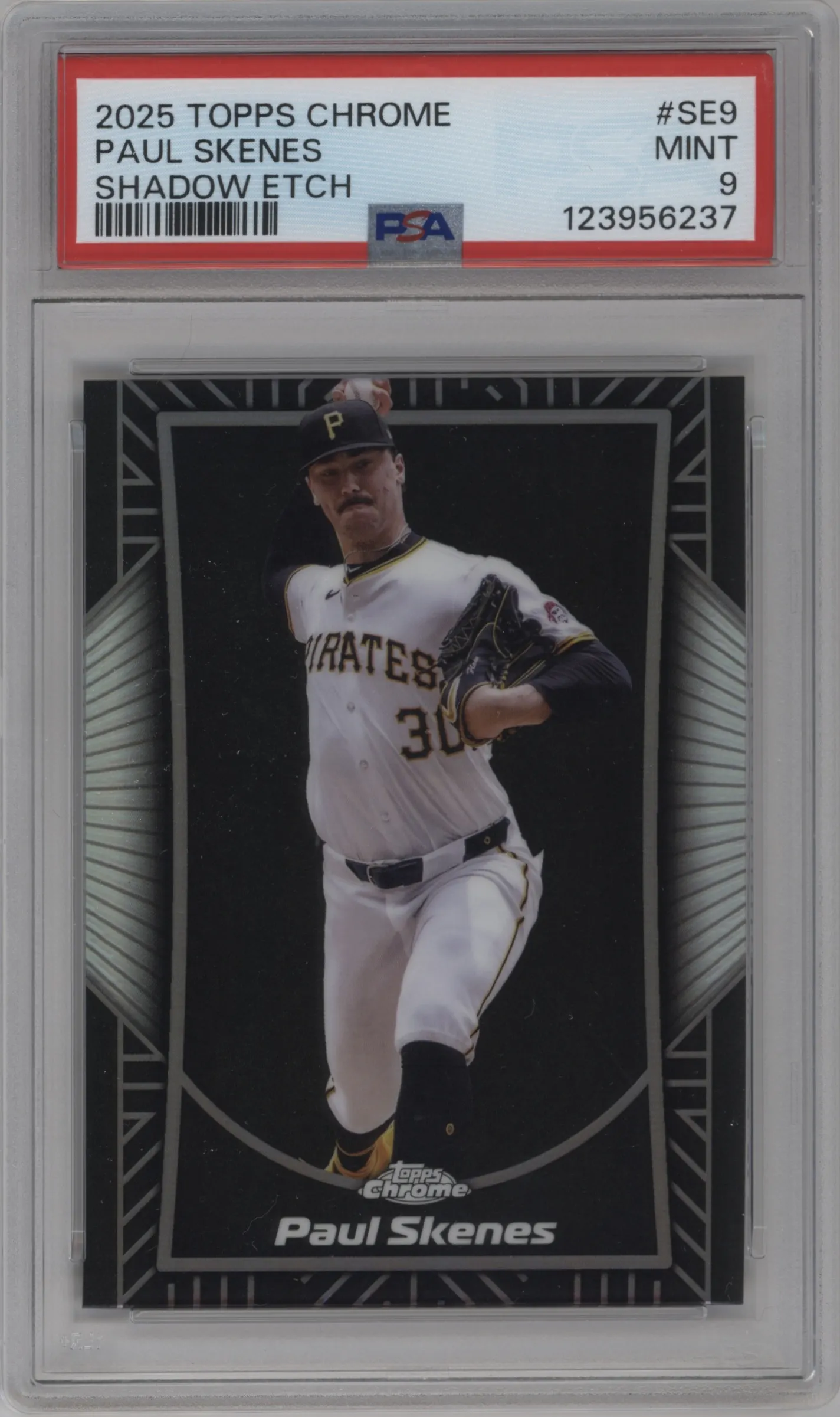 2025 Topps Chrome Shadow Etch Paul Skenes #SE-9 PSA 9
