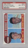 Bill Davis/Clarence Gaston from the 1969 Topps set graded by PSA and given an overall grade of 8.