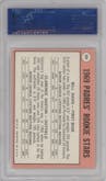 Bill Davis/Clarence Gaston from the 1969 Topps set graded by PSA and given an overall grade of 8.