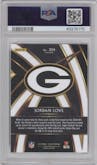 Jordan Love from the 2019 Panini Select  set graded by PSA and given an overall grade of 9.