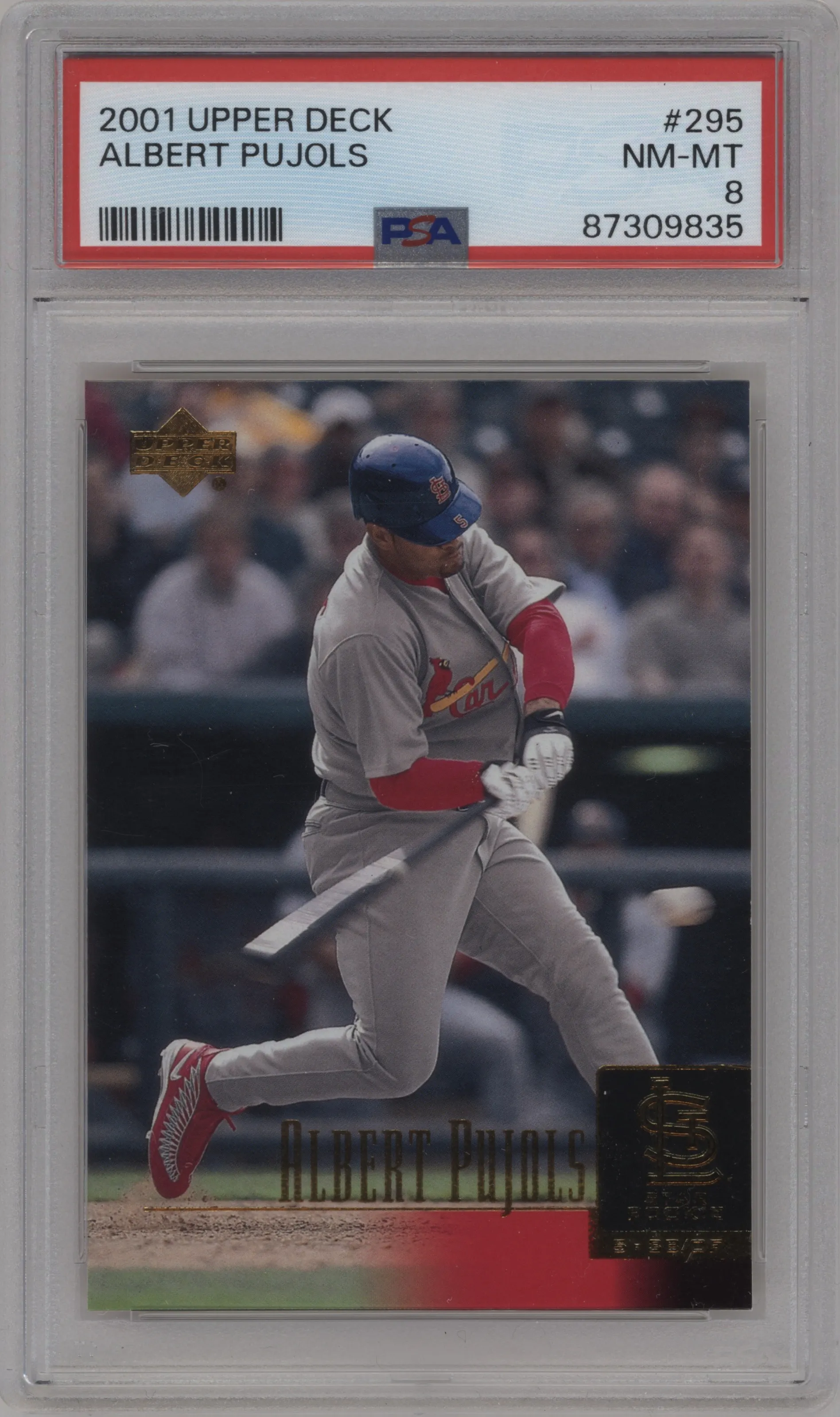 2001 Upper Deck Albert Pujols PSA 8