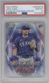 Josh Jung from the 2023 Topps Series 2 set graded by PSA and given an overall grade of 10.