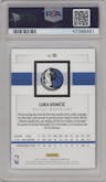 Luka Doncic from the 2018-19 Panini Chronicles set graded by PSA and given an overall grade of 9.