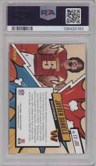 Jayden Daniels from the 2024 Panini Absolute set graded by PSA and given an overall grade of 9.