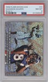 Shannon Sharpe  from the 1998 Flair Showcase set featuring a Flair Showcase Row 0 (Showcase) parallel graded by PSA and given an overall grade of 8.