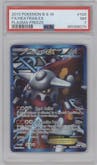 Heatran EX from the 2013 Pokemon B&W set graded by PSA and given an overall grade of 7.