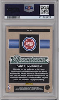 Cade Cunningham from the 2024-25 Panini One and One set graded by PSA and given an overall grade of 10.