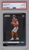 Bo Nix from the 2024 Panini Prizm set graded by PSA and given an overall grade of 10.