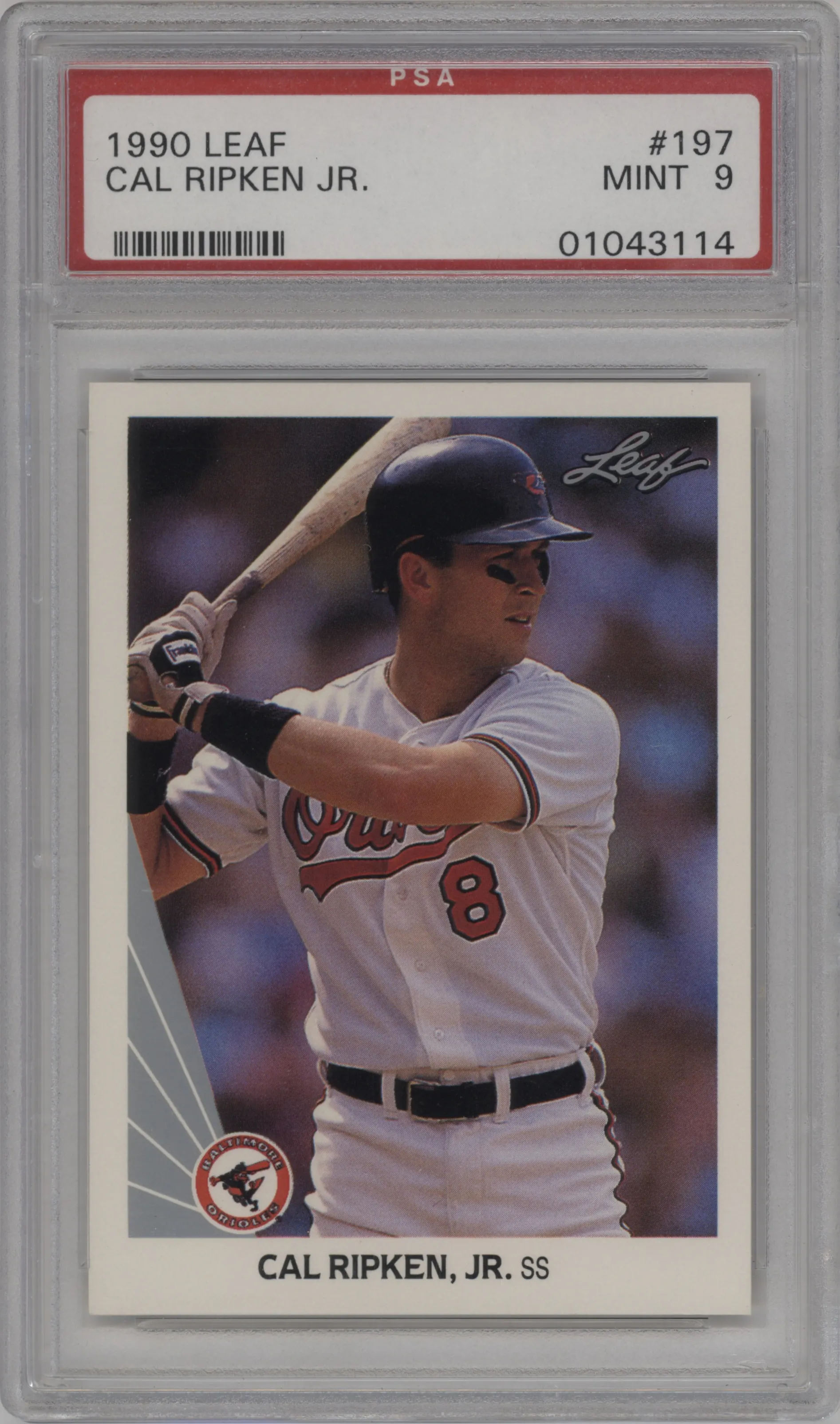 1990 Leaf Cal Ripken Jr. #197 PSA 9