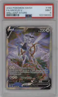 Arceus V from the 2022 Pokemon SWSH set graded by PSA and given an overall grade of 9.
