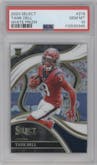 Tank Dell from the 2023 Panini Select set featuring a White Prizm parallel graded by PSA and given an overall grade of 10.