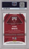Coby White from the 2019-20 Panini Donruss Optic set graded by PSA and given an overall grade of 10.