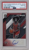 Coby White from the 2019-20 Panini Donruss Optic set graded by PSA and given an overall grade of 10.