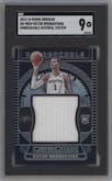 Victor Wembanyama from the 2023-24 Panini Obsidian set graded by SGC and given an overall grade of 9.