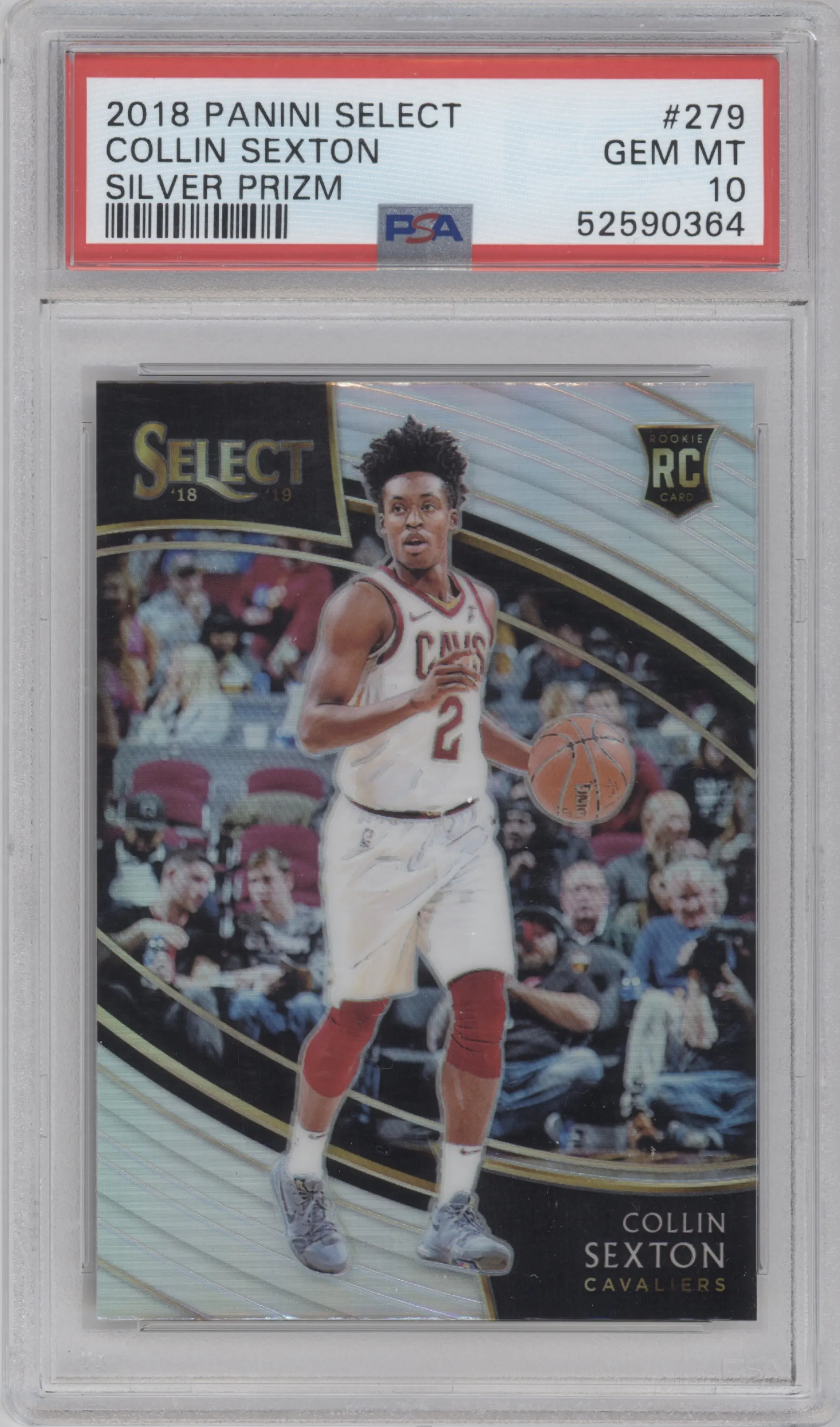 2018 Panini Select Courtside Collin Sexton Silver Prizm #279 PSA 10