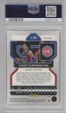 Cade Cunningham from the 2021-22 Panini Prizm  set featuring a Silver Prizm parallel graded by PSA and given an overall grade of 9.