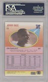 Jerry Rice from the 1990 Fleer set graded by PSA and given an overall grade of 0.