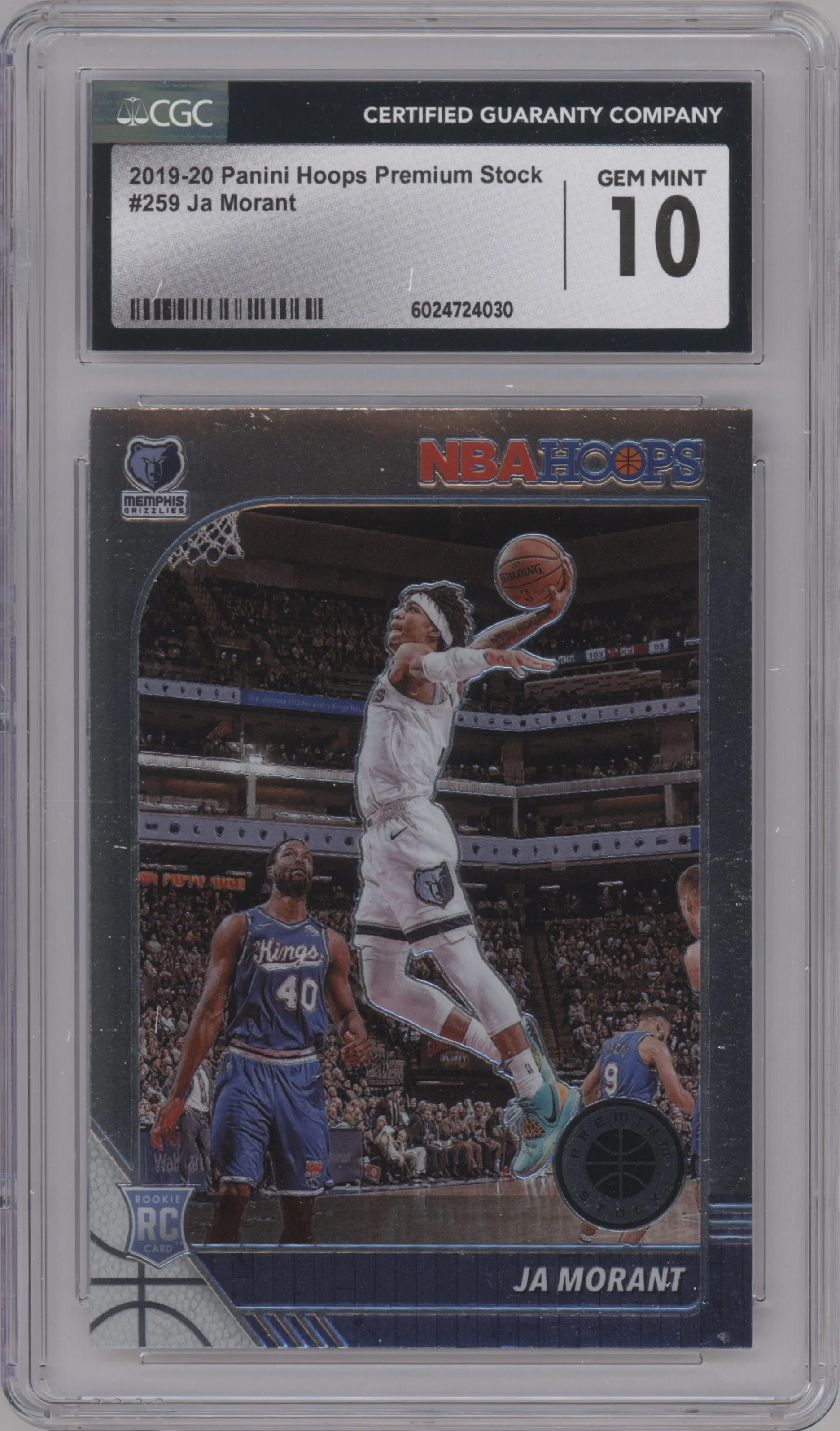 2019 Panini Hoops Premium Stock Ja Morant #259 CGC 10