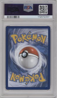 Pikachu from the 2021 Pokemon SWSH set graded by PSA and given an overall grade of 9.
