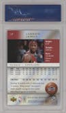 LeBron James from the 2006-07 Upper Deck Reflections set graded by PSA and given an overall grade of 9.