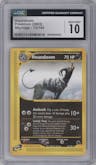 Houndoom from the 2003 Pokemon E-CARD set graded by CSG and given an overall grade of 10.