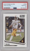 Josh Allen from the 2018 Panini Score set graded by PSA and given an overall grade of 10.