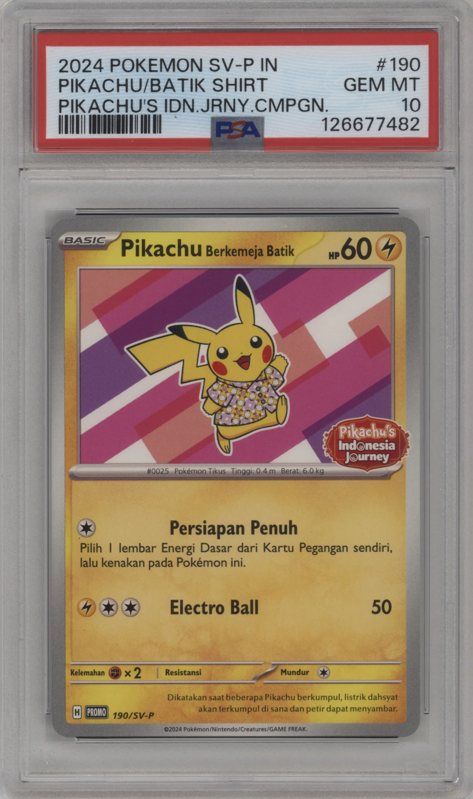 Pikachu Wearing a Batik Shirt