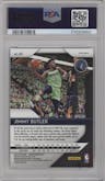 Jimmy Butler from the 2018-19 Panini Prizm set featuring a Choice Tiger Stripe parallel graded by PSA and given an overall grade of 9.