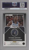Anthony Edwards from the 2021-22 Panini Obsidian set featuring a Electric Etch Yellow parallel graded by PSA and given an overall grade of 10.