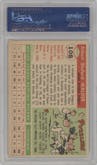 Rube Walker from the 1955 Topps set graded by PSA and given an overall grade of 5.