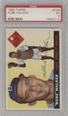 Rube Walker from the 1955 Topps set graded by PSA and given an overall grade of 5.