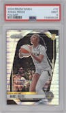 Angel Reese  from the 2024 Panini Prizm WNBA set featuring a Pulsar parallel graded by PSA and given an overall grade of 9.
