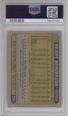Rickey Henderson from the 1987 Topps set graded by PSA and given an overall grade of 10.