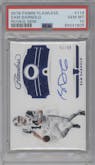Sam Darnold from the 2018 Panini Flawless set featuring a Sapphire parallel graded by PSA and given an overall grade of 10.
