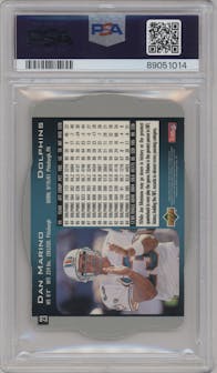 Dan Marino from the 1996 SPx set graded by PSA and given an overall grade of 8.