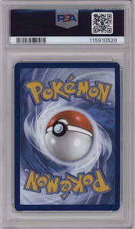 Ninetales from the 2023 Pokemon SV set graded by PSA and given an overall grade of 10.