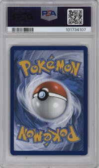 Greninja ex from the 2024 Pokemon SV set featuring a Shrouded Fable Greninja ex Special Illustration Collection parallel graded by PSA and given an overall grade of 10.